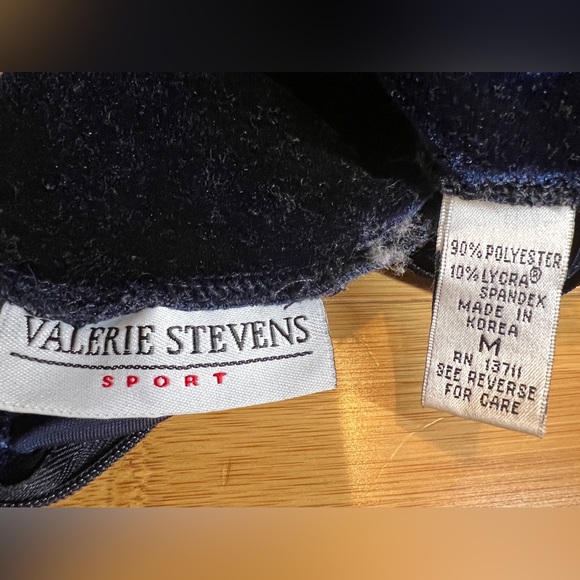 Valerie Steven Sport women’s Mock Neck Blue Long Sleeve Velvet Maxi Dress|Sz:M - Picture 14 of 16